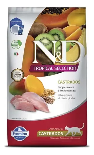 N&d Tropical Selection Gatos Castrados Frango 7kg